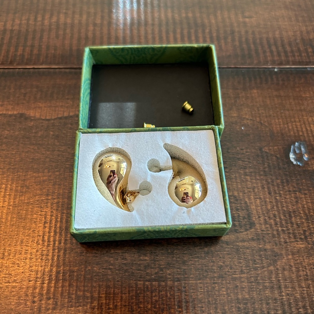 Gold Teardrop Earrings